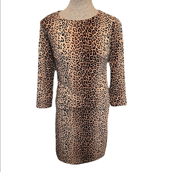 Cheetah Print Mini Dress - Picture 1 of 7